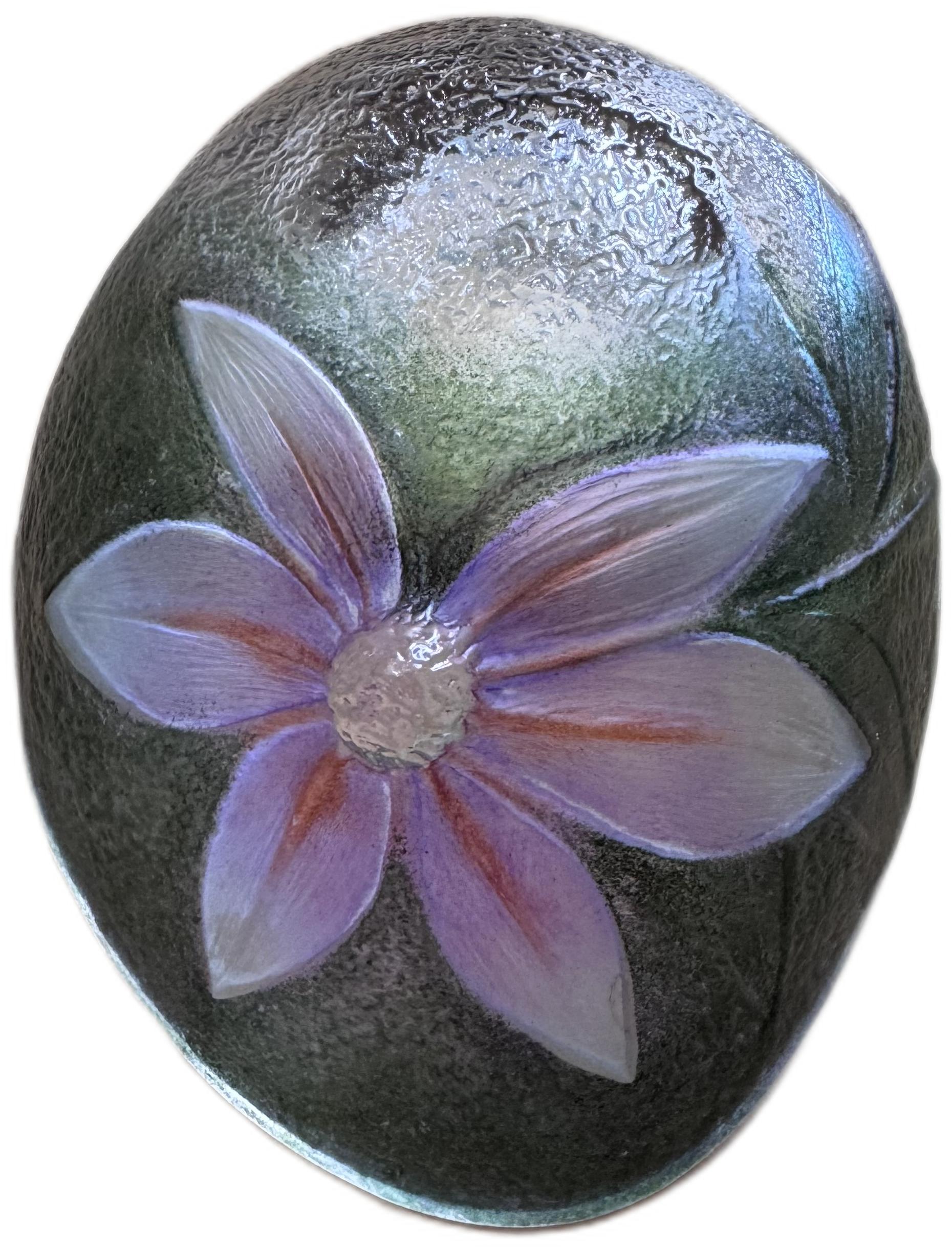 Mats Jonasson Glasfigur med blomma