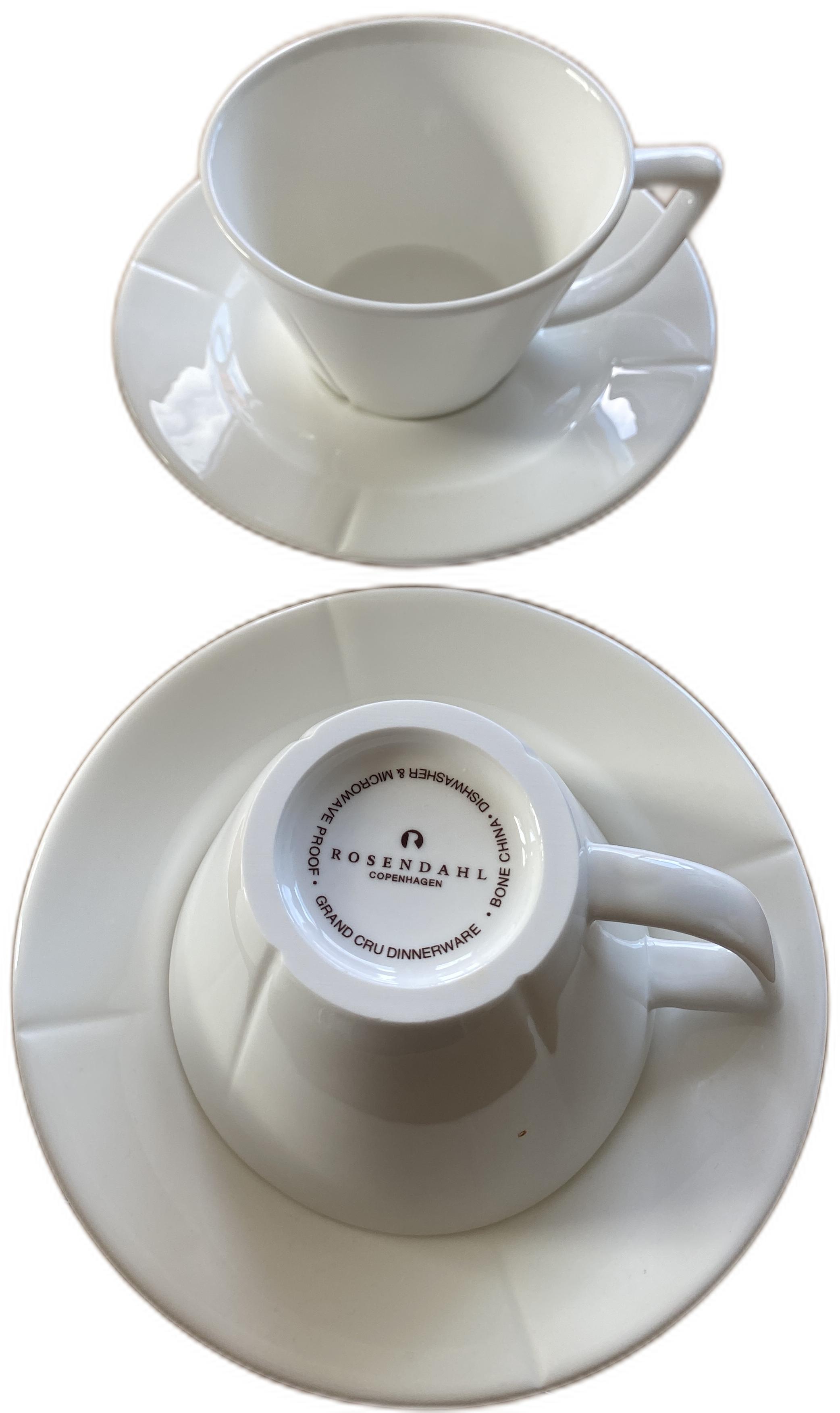 Rosendahl Grand Cru Tekoppar med fat 4-pack