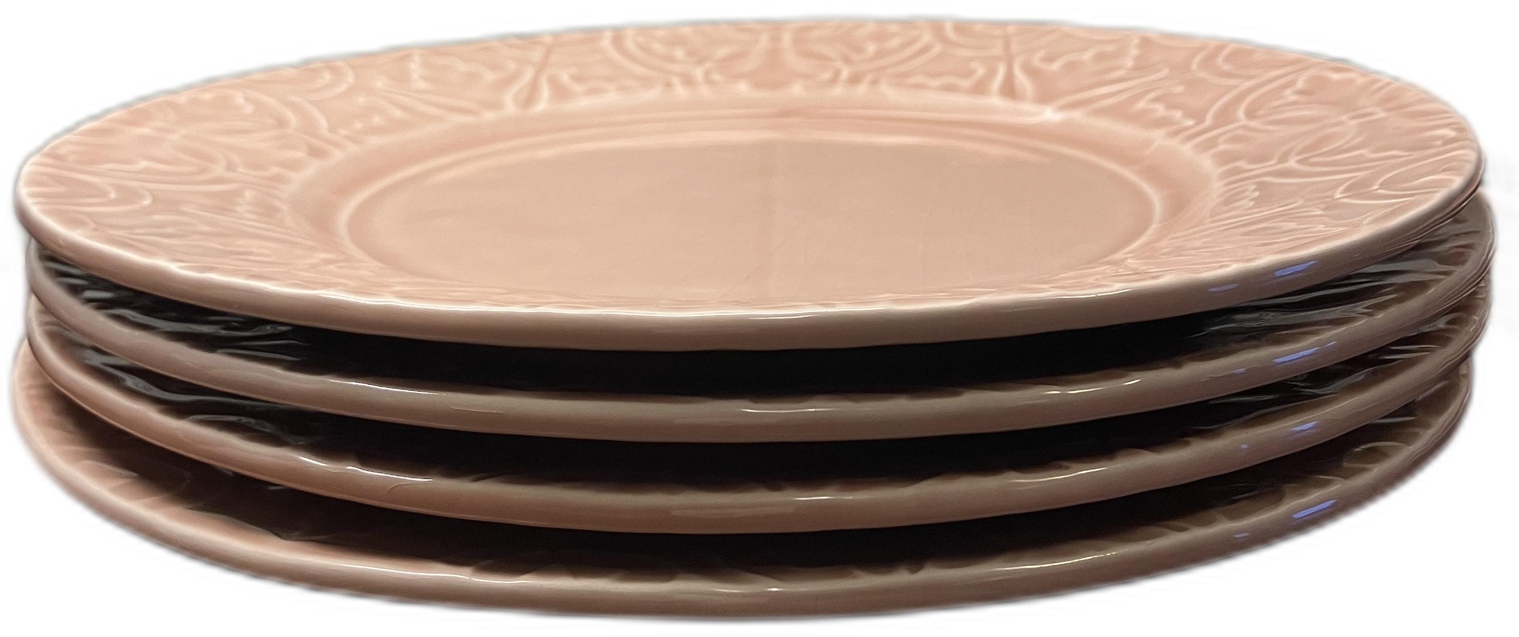 Bordallo Pinheiro Tallrik med relief 4-pack