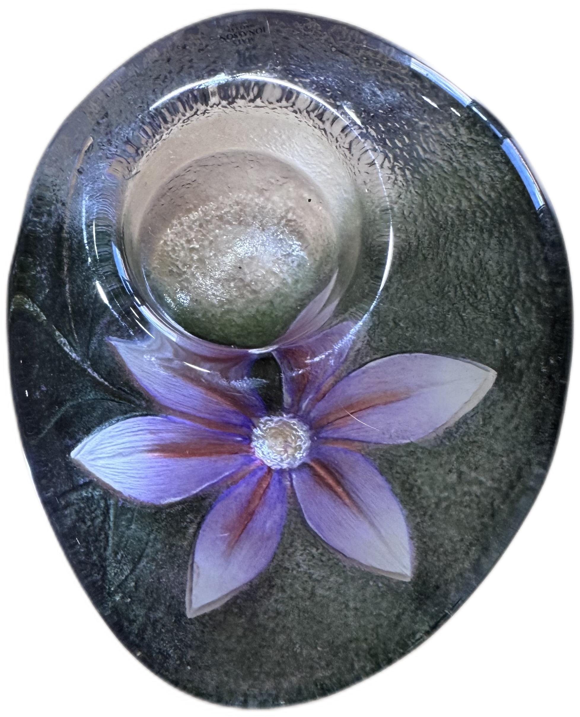 Mats Jonasson Glasfigur med blomma